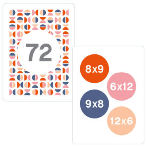 Plaing cards Destination Multiplication